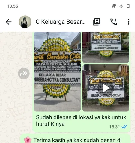Pengiriman Papan Bunga Duka Brenggong Purworejo