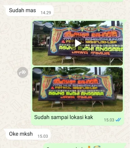 Pengiriman Papan Bunga Brenggong Purworejo